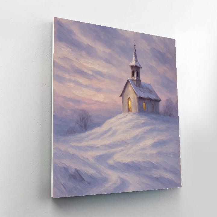 Prairie Church On Frosty Hill Paint by numbers kits