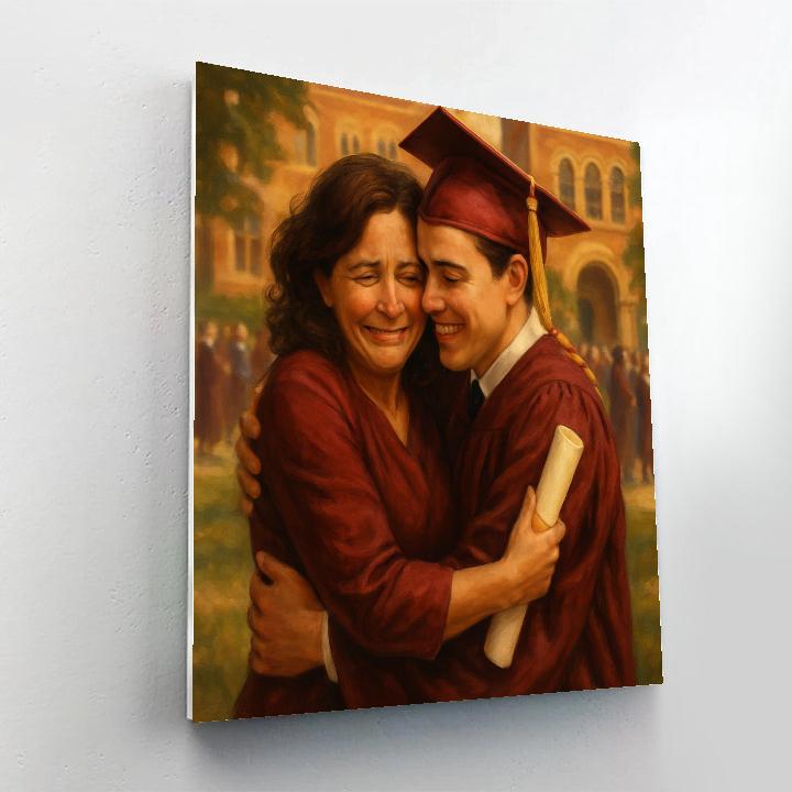 Graduation Day Hug Paint by numbers art