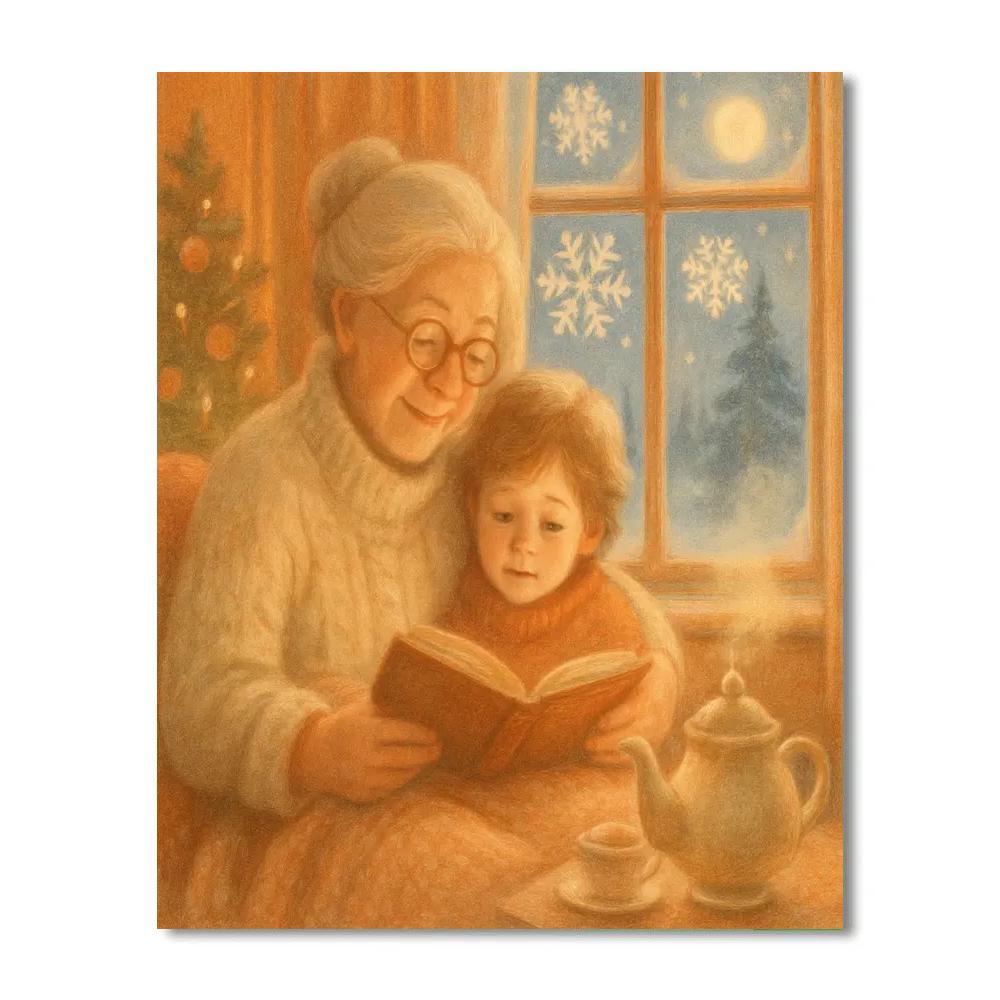 Frosted Window Storytime Paint by numbers kits
