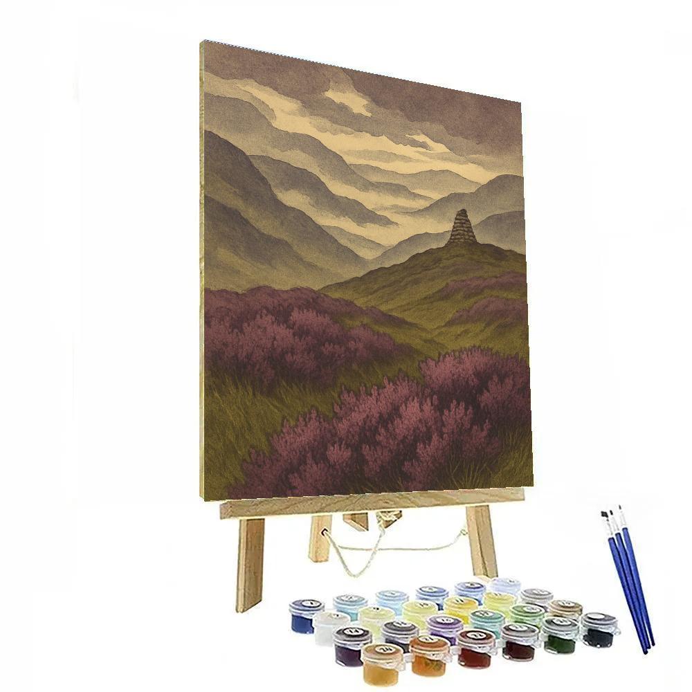 Highland Heather Mist painting number kit