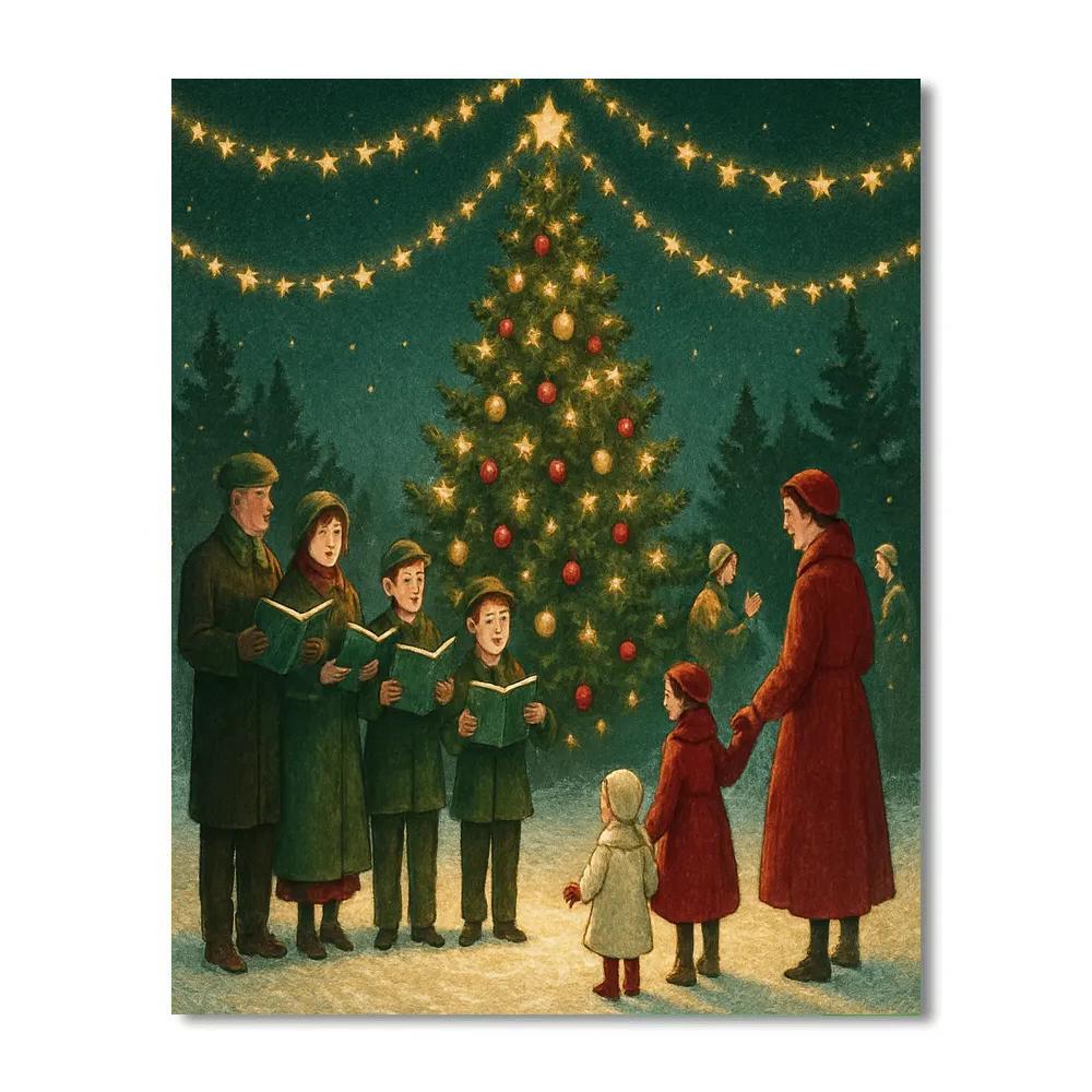 Stars Over The Square Numbered painting kits