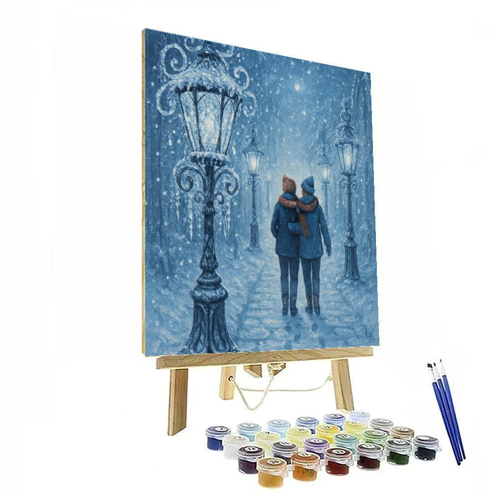 Icicle Lantern Lane Paint by numbers kits