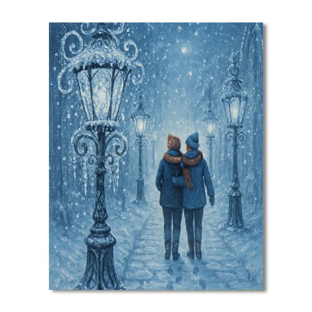 Icicle Lantern Lane Paint by numbers kits