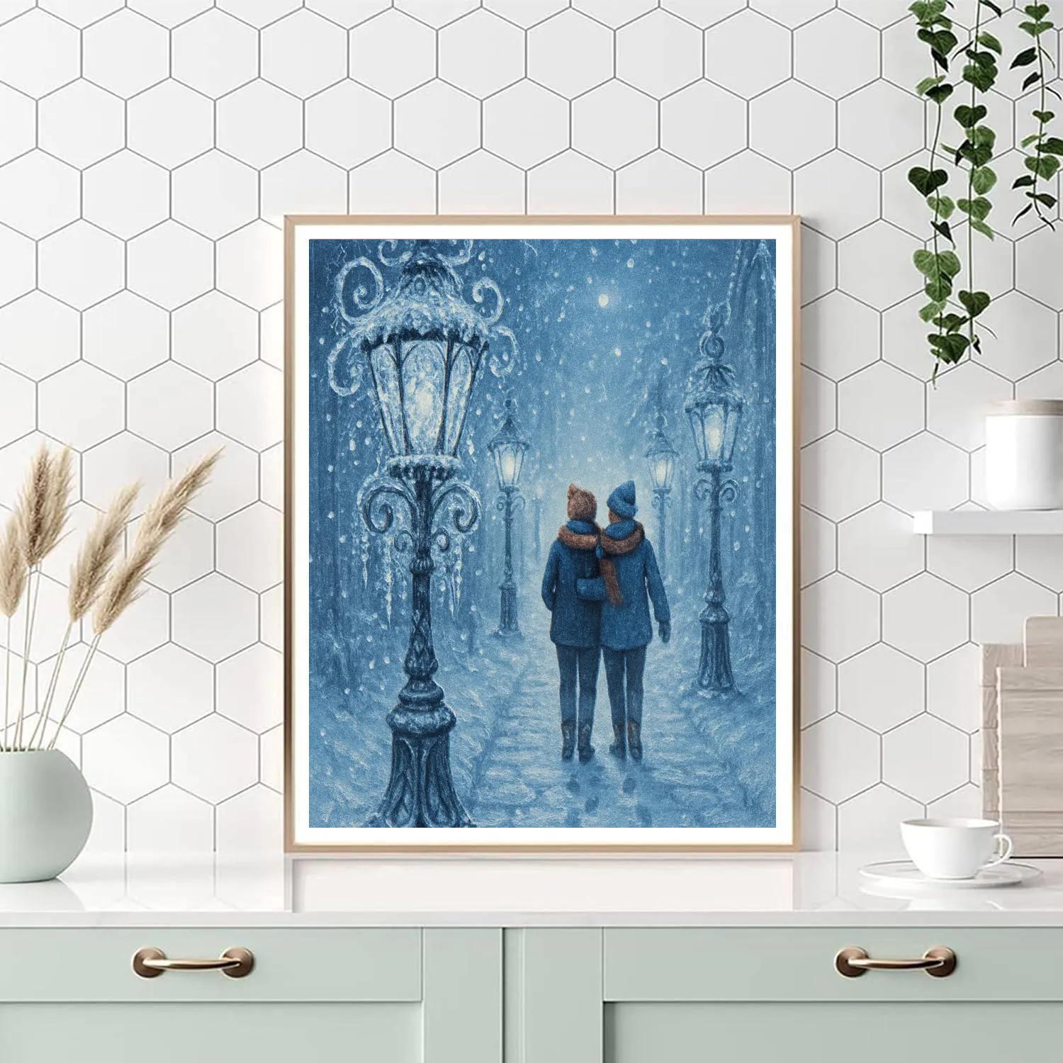 Icicle Lantern Lane Paint by numbers kits