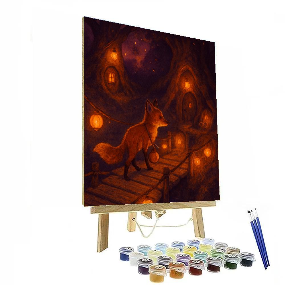 Lantern Bridge To Hollow Glen Number painting