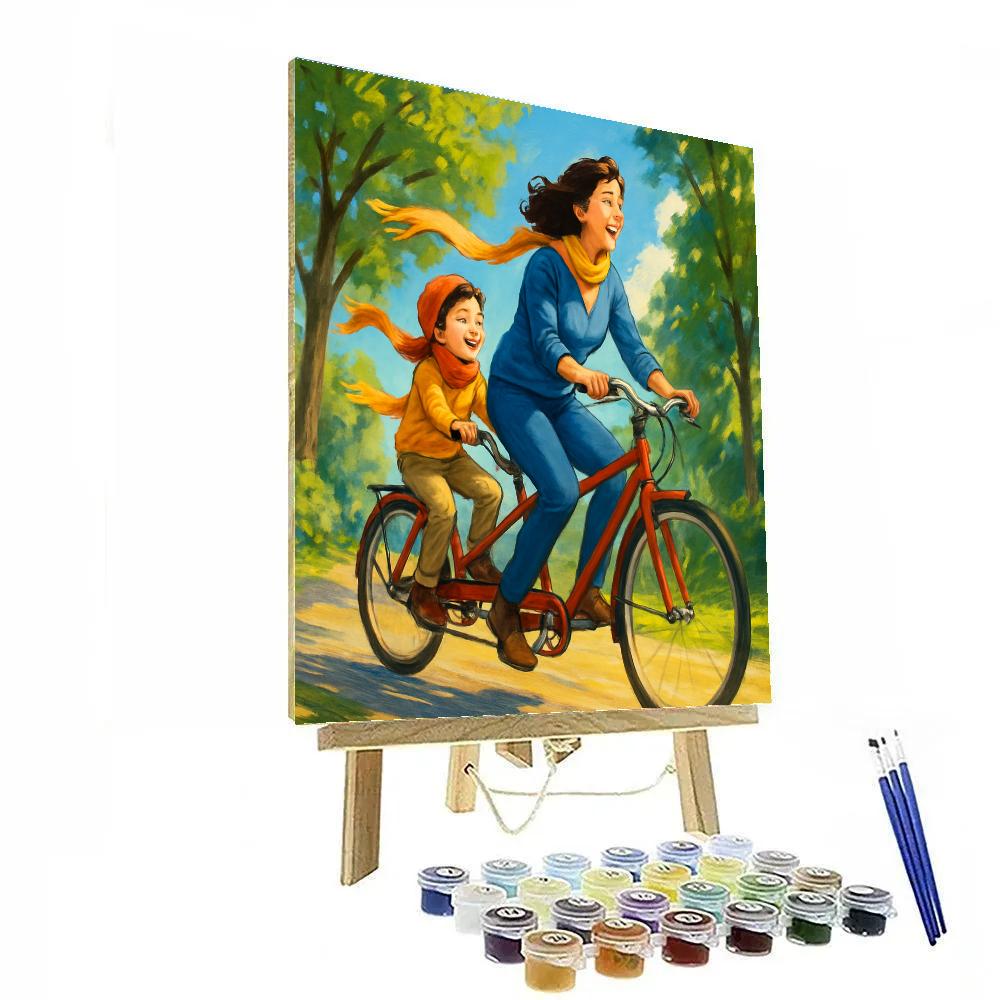 Bicycle Tandem Adventure paint by color