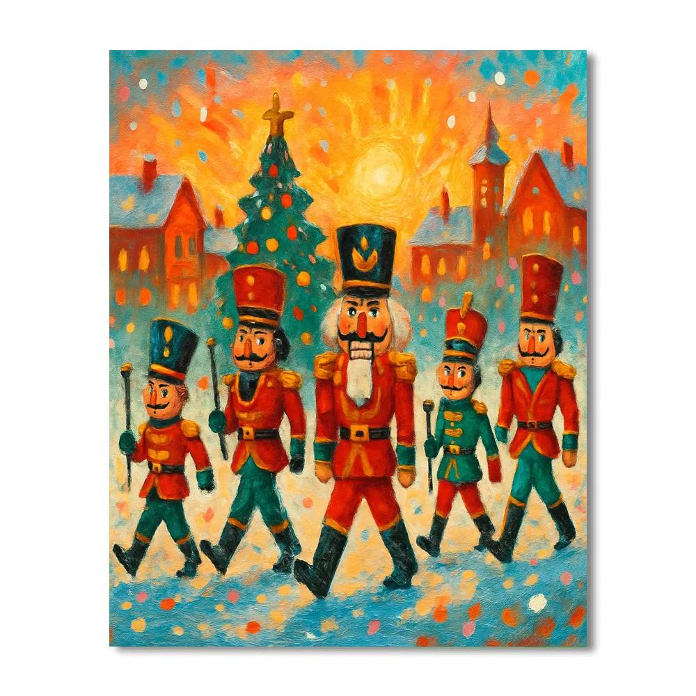 Nutcracker Parade At Dawn painting number kit