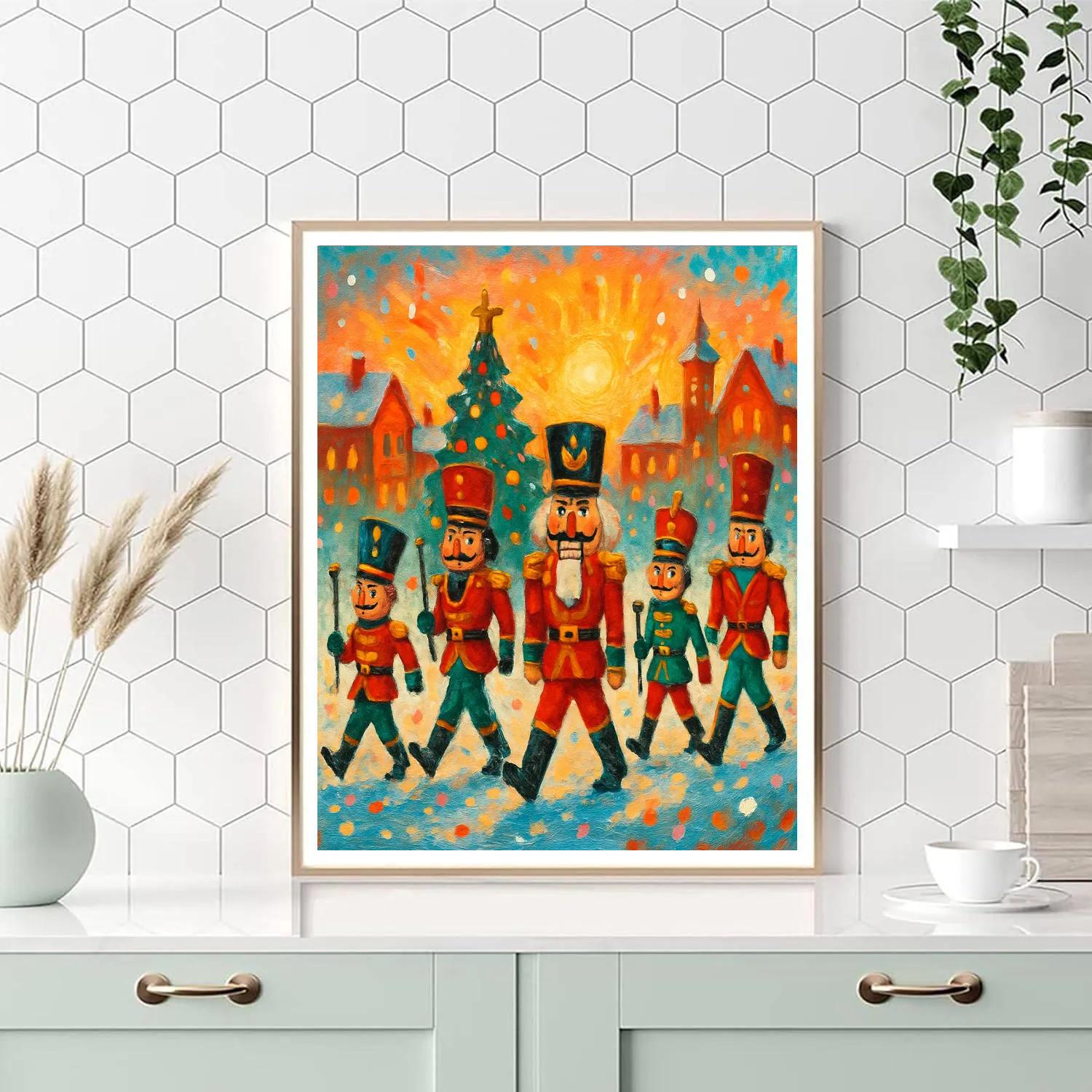 Nutcracker Parade At Dawn painting number kit