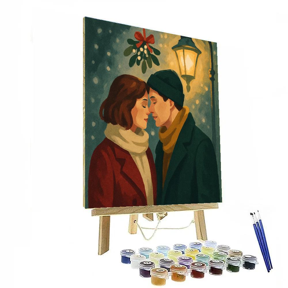 Midnight Mistletoe Painting by numbers kit