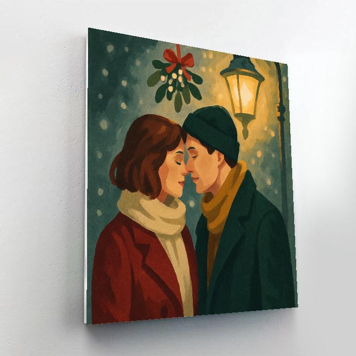 Midnight Mistletoe Painting by numbers kit