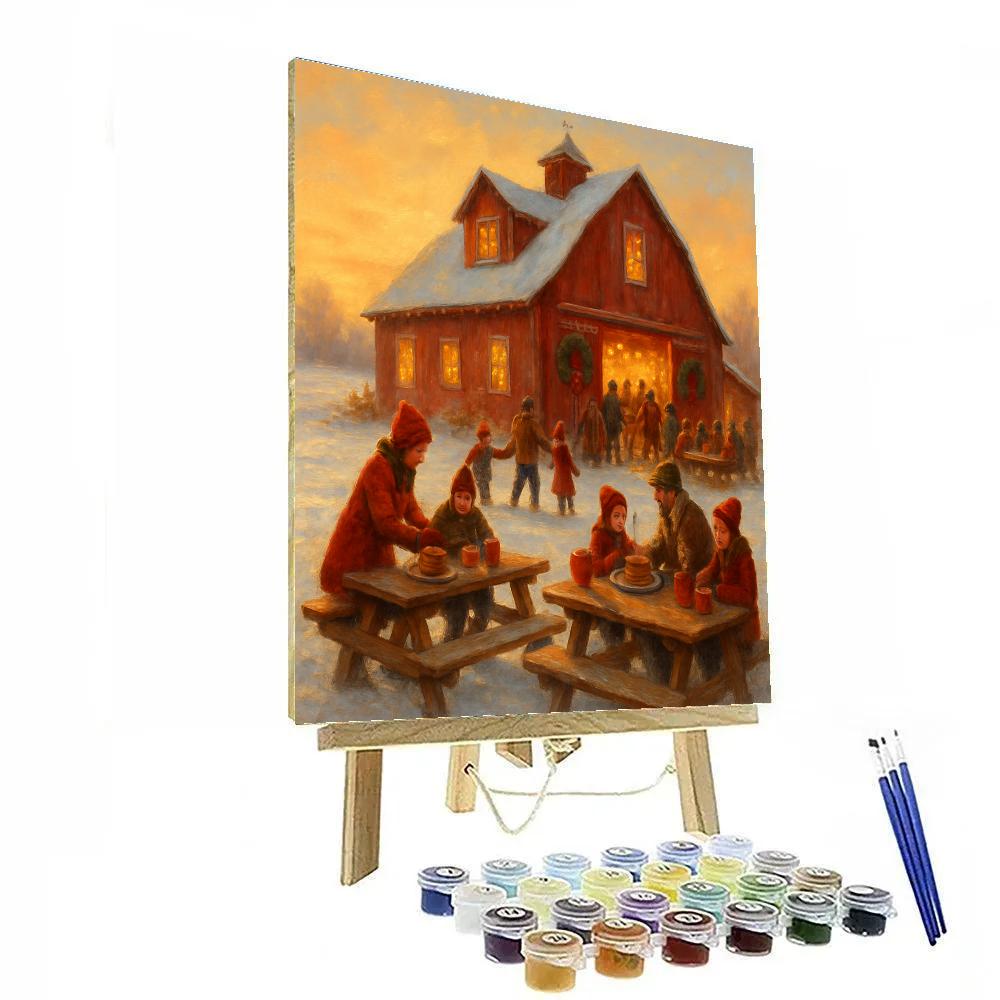Pancake Breakfast Barn paint by color