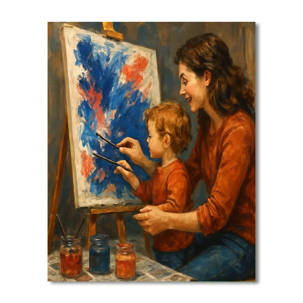 Art Studio Collaboration paint by color