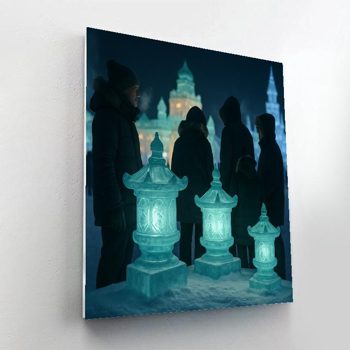 Harbin Ice Lantern Night Paint by numbers art
