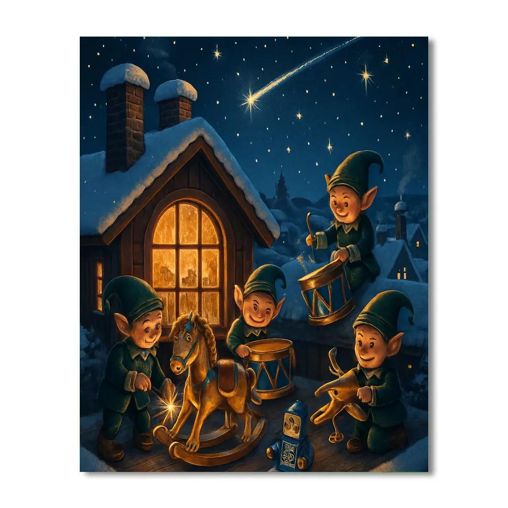 Starlight Toy Workshop paint by numbers