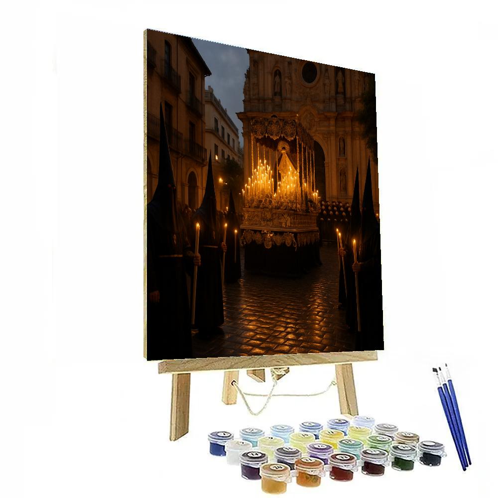 Semana Santa Procession Seville DIY paint by numbers