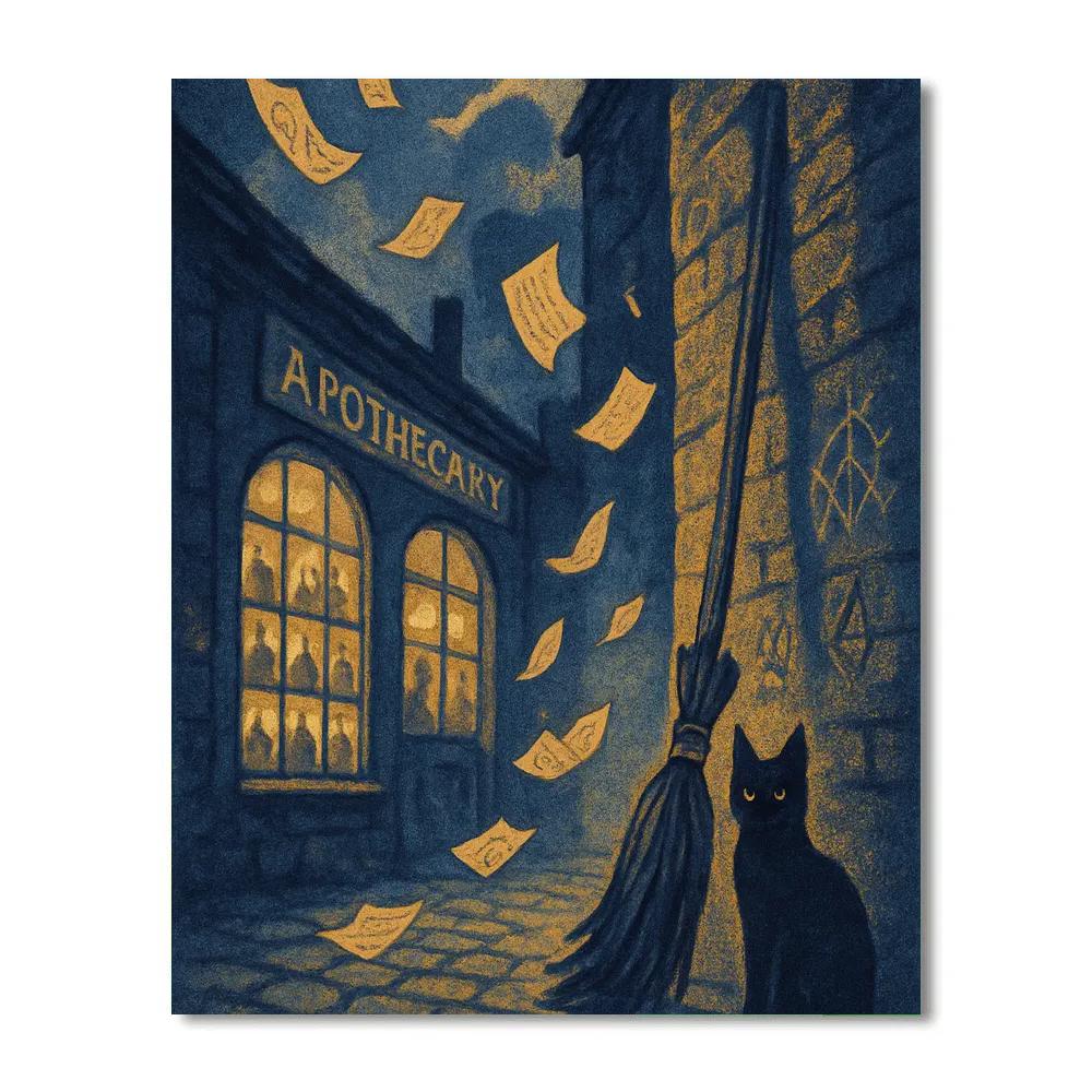 Grimoire Alley Paint by numbers art