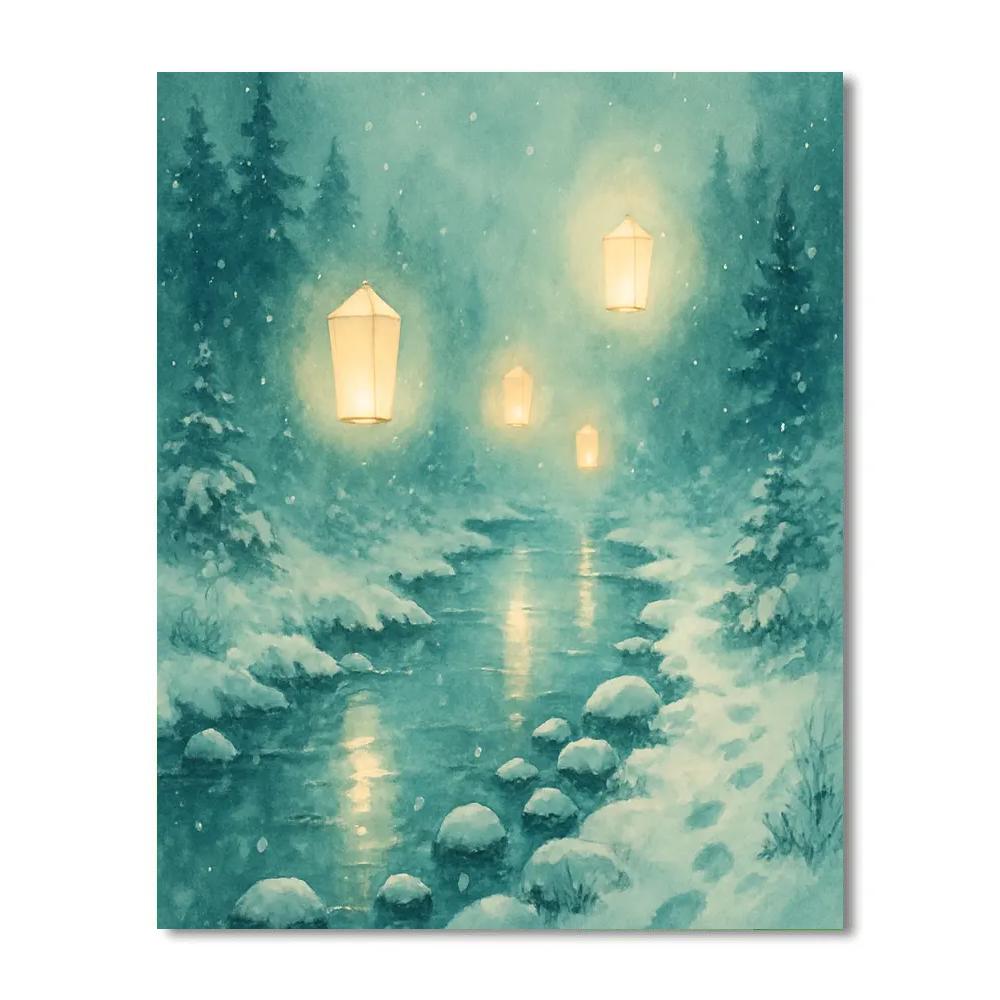Lanterns Over Sugar Creek Paint by numbers kits
