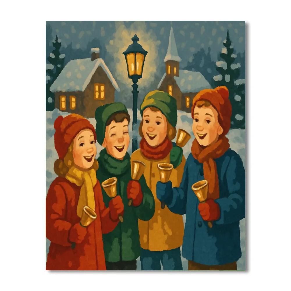 Bell Choir On The Green Painting by numbers kit