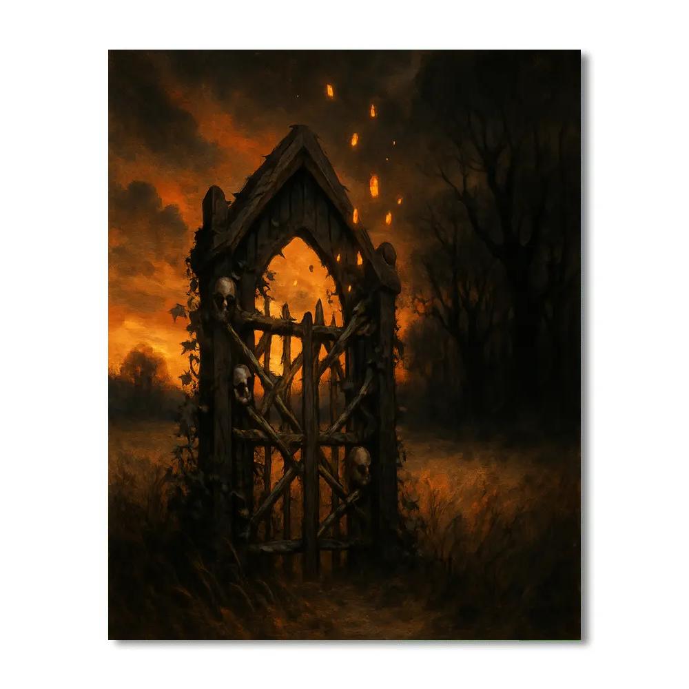 Bonewood Gate paint by number