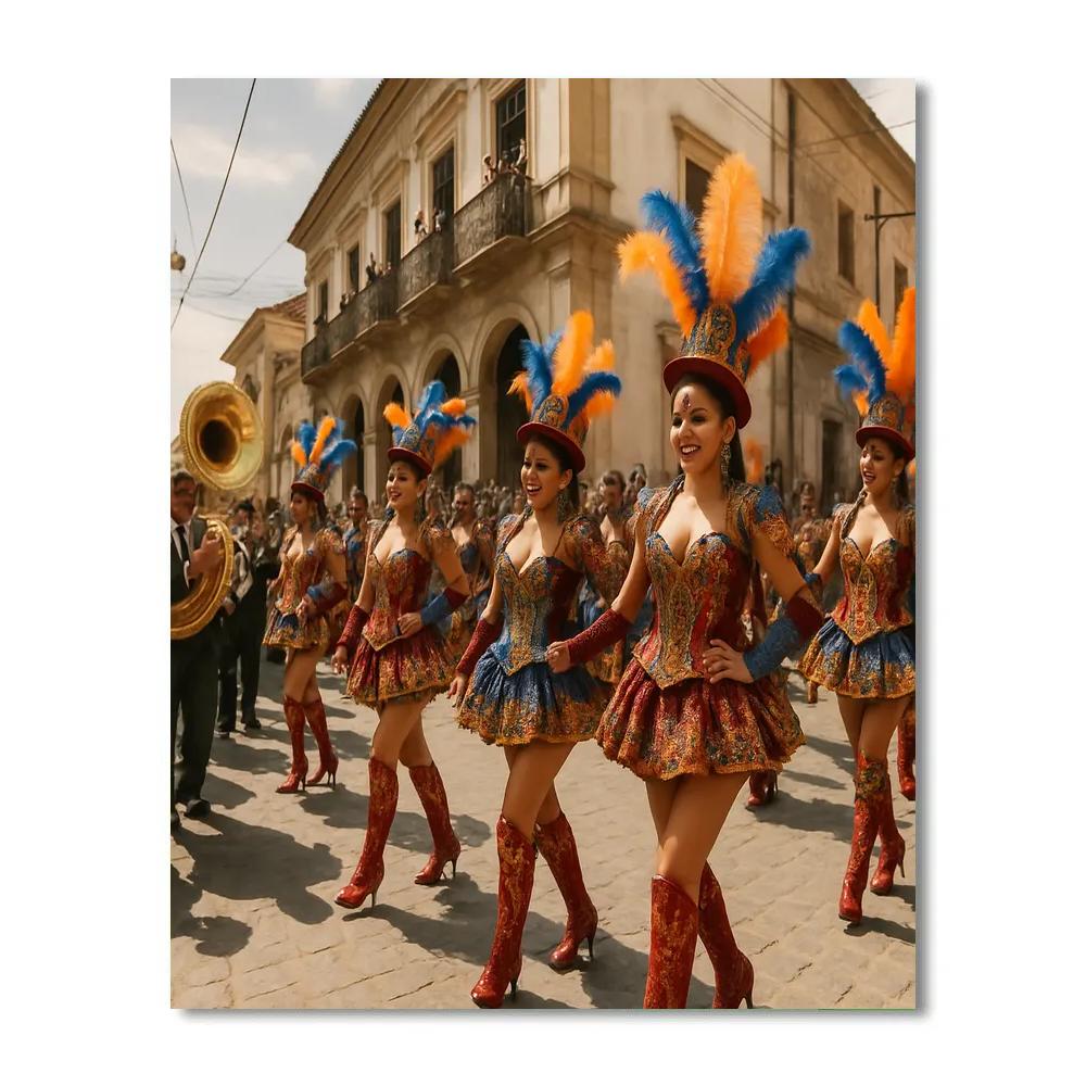 Carnaval De Oruro Folk Dance DIY paint by numbers