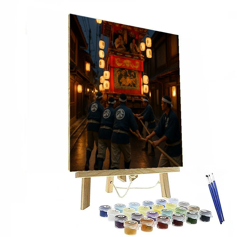 Gion Matsuri Festival Float Kyoto paint by numbers