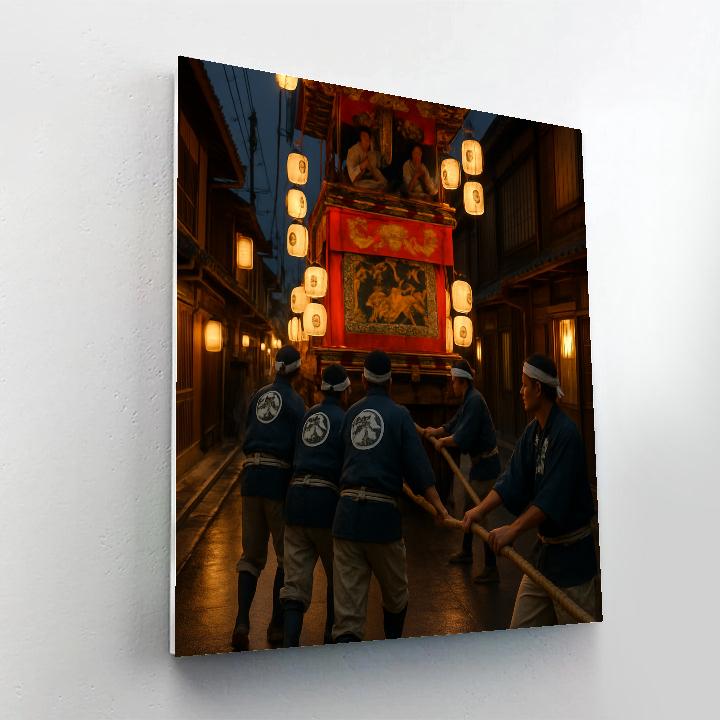 Gion Matsuri Festival Float Kyoto paint by numbers