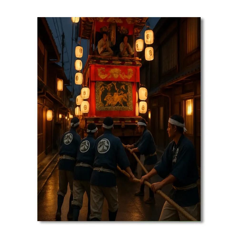Gion Matsuri Festival Float Kyoto paint by numbers