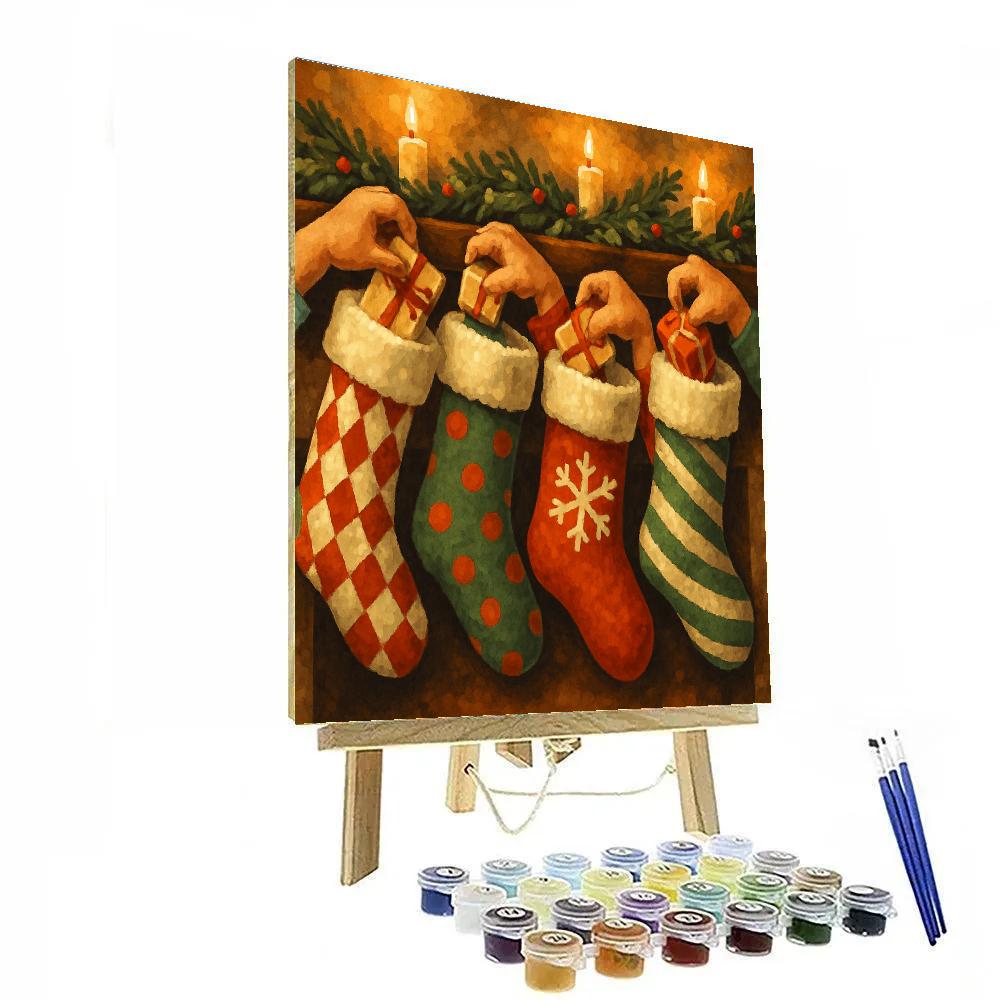 Festival Of Stockings DIY paint by numbers
