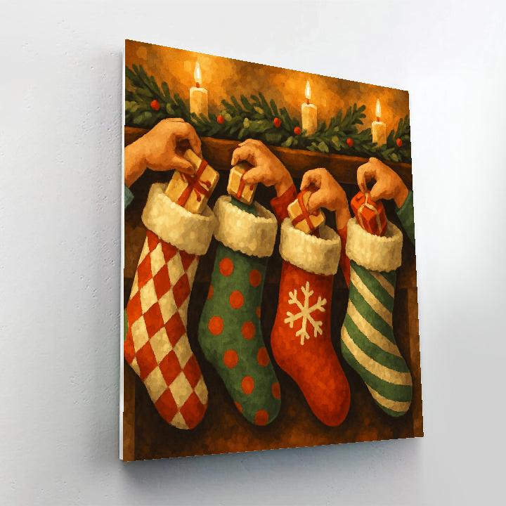 Festival Of Stockings DIY paint by numbers