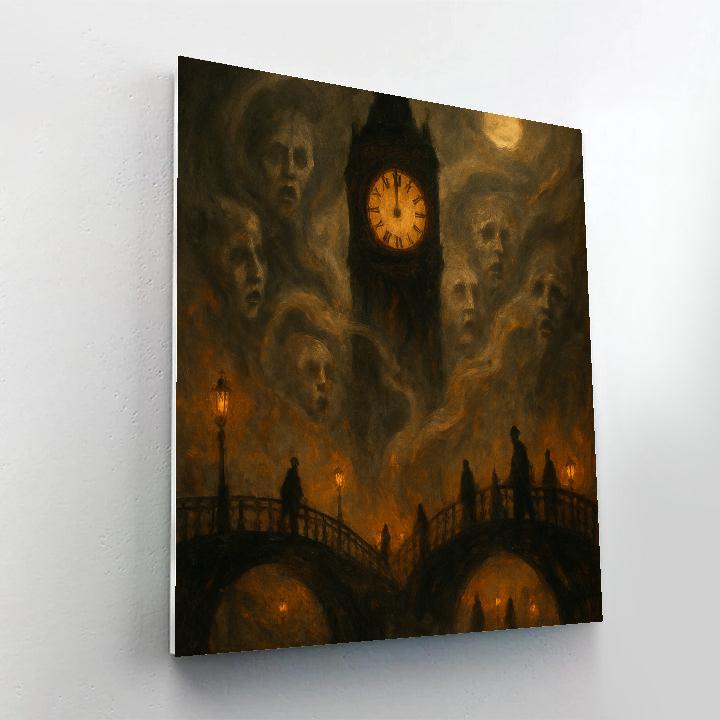 Clocktower Fog Waltz DIY paint by numbers