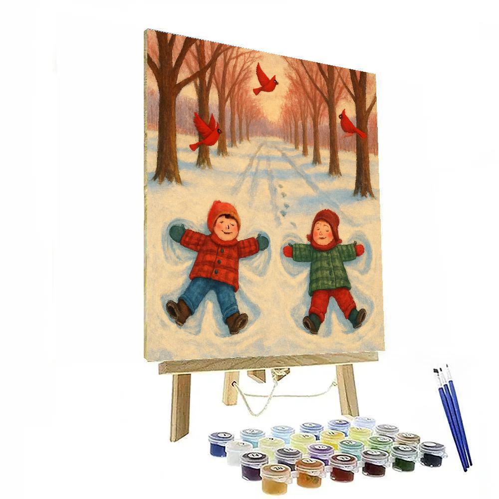 Maple Lane Snow Angels Paint by numbers kits