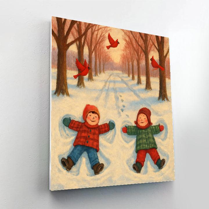 Maple Lane Snow Angels Paint by numbers kits