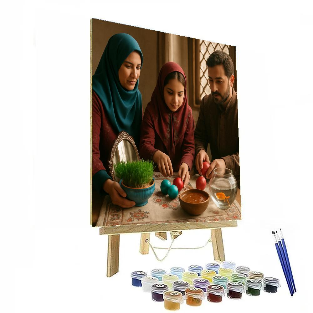 Nowruz Haft Seen Table Celebration Painting by numbers kit