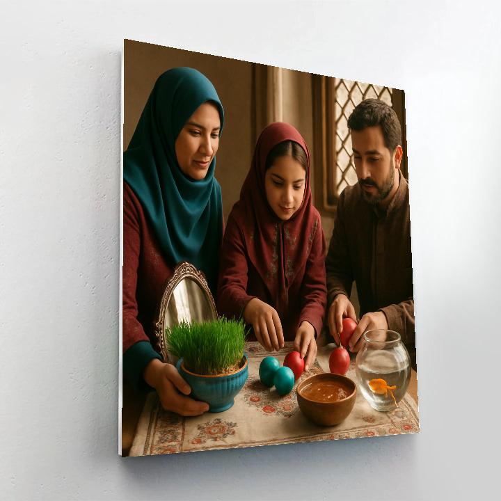 Nowruz Haft Seen Table Celebration Painting by numbers kit