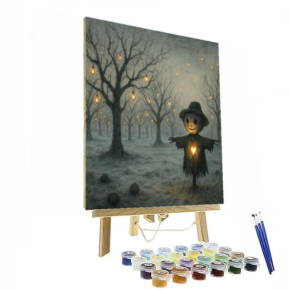 Silent Orchard Lanterns DIY paint by numbers