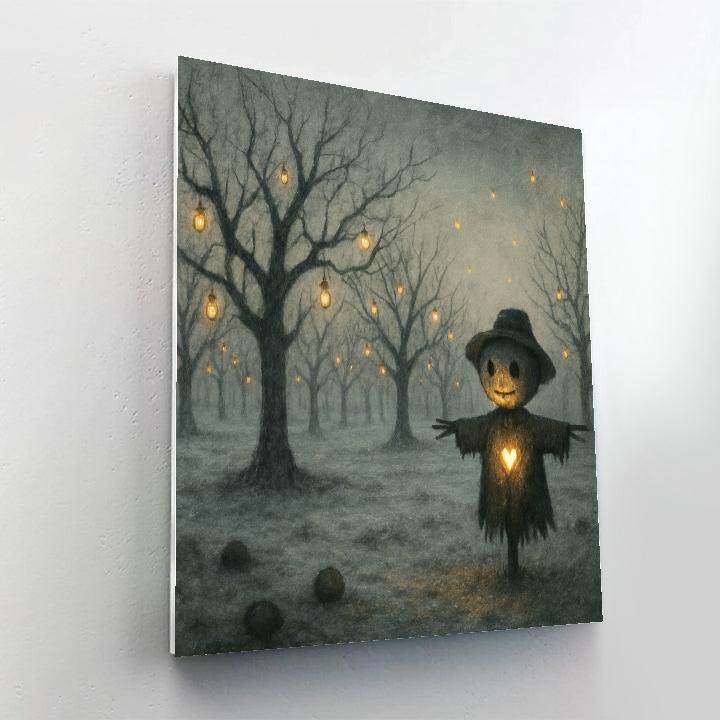 Silent Orchard Lanterns DIY paint by numbers