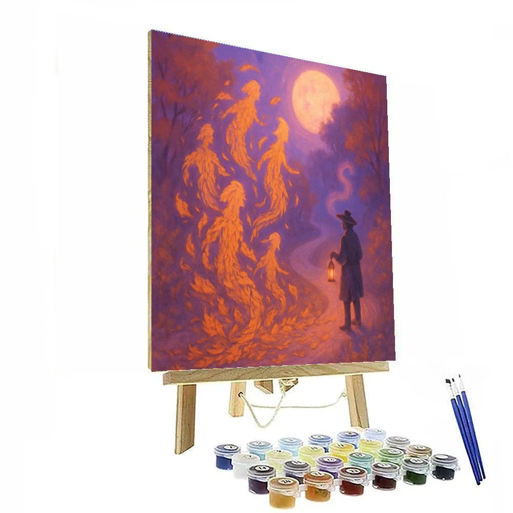 Hollow Road Carousel Of Leaves paint by number