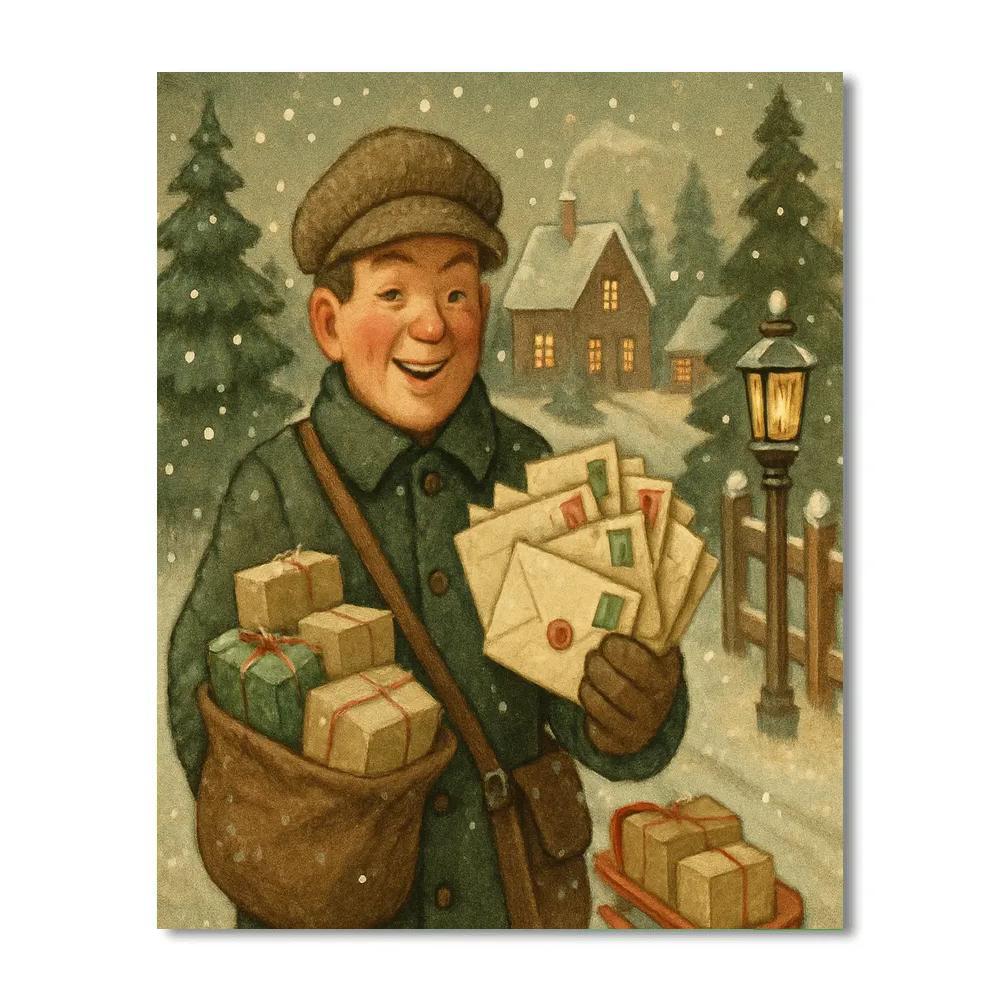 Cedar Lane Postman Paint by numbers kits