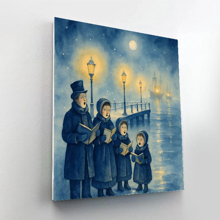 Midnight Carol On The Pier DIY paint by numbers