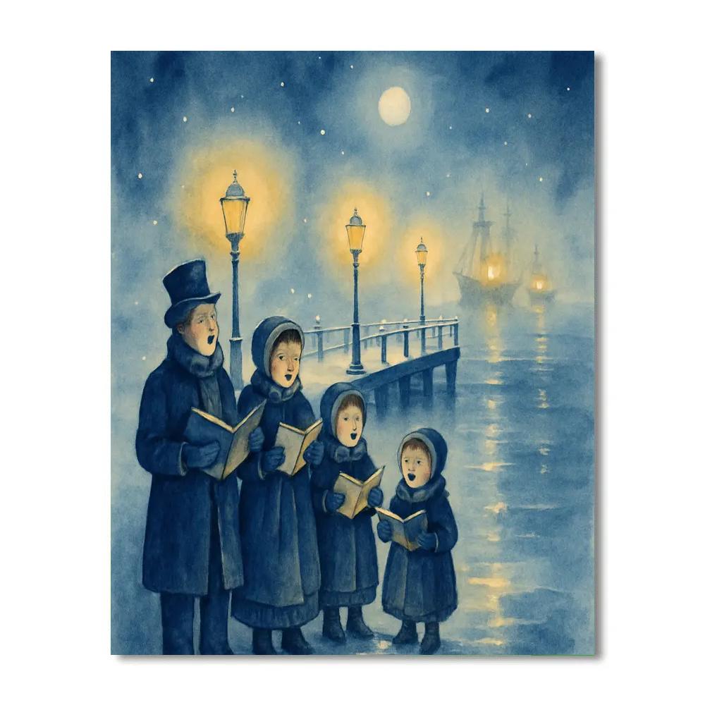 Midnight Carol On The Pier DIY paint by numbers