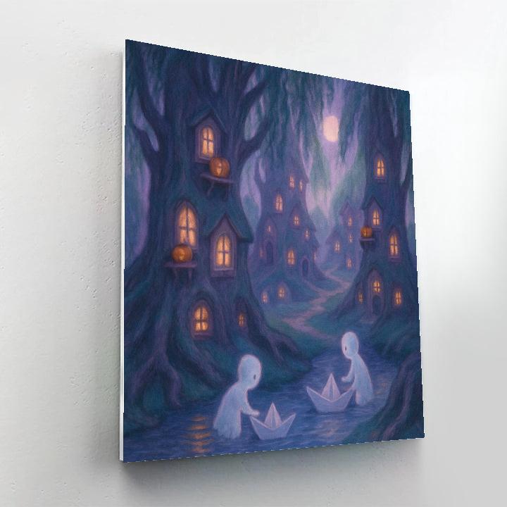 Willow Window Village Numbered painting kits