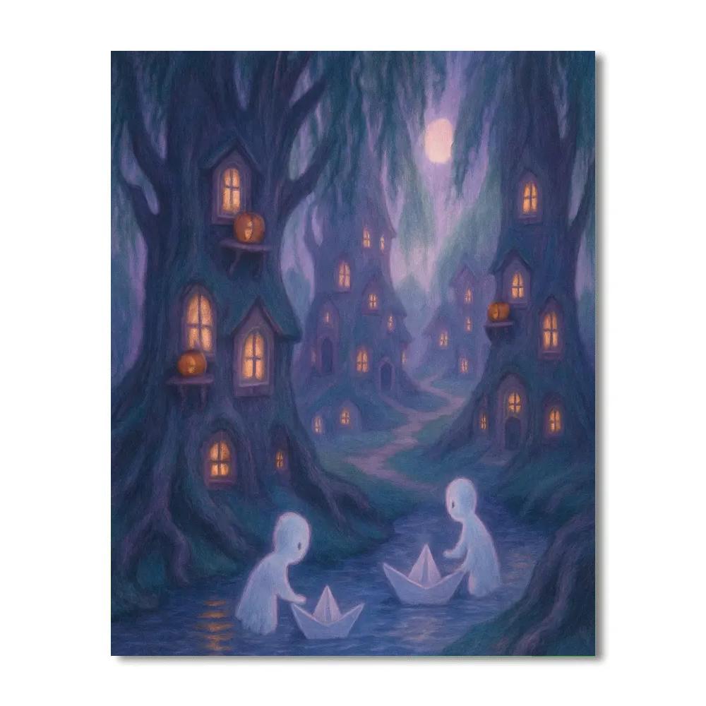 Willow Window Village Numbered painting kits