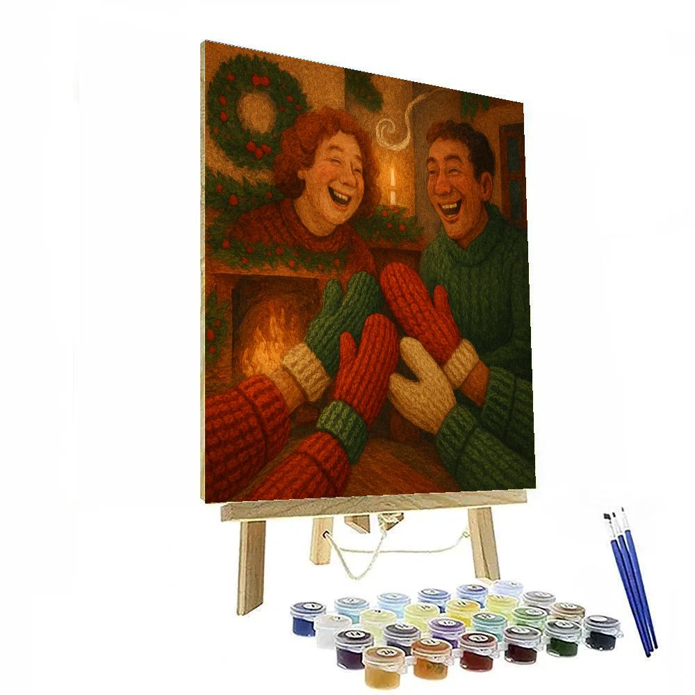 Fireside Mittens Exchange Paint by numbers kits