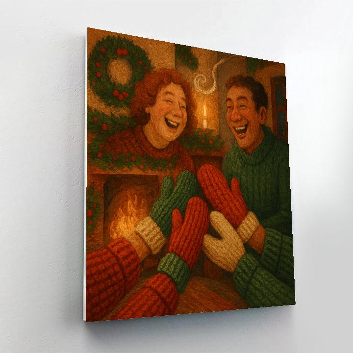 Fireside Mittens Exchange Paint by numbers kits