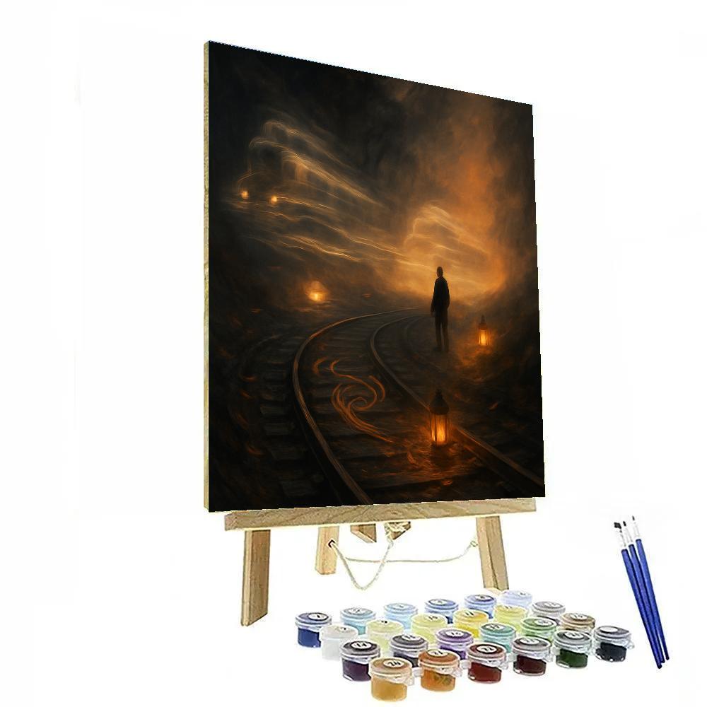 Nocturne Railroad Hollow Paint by numbers kits