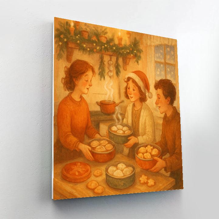 Stove Top Cookie Exchange Number painting