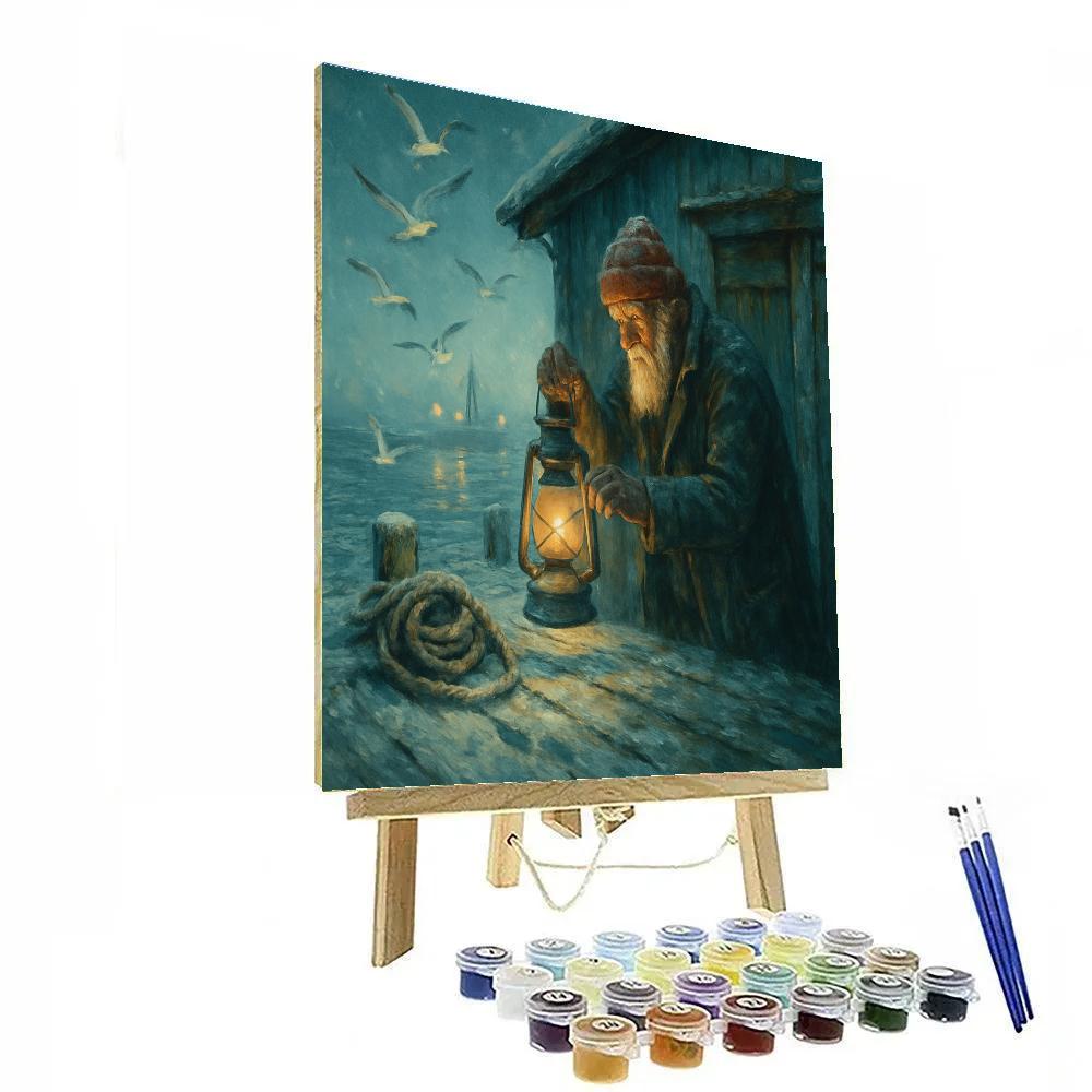 Fisherman Frost Lantern Paint by numbers kits