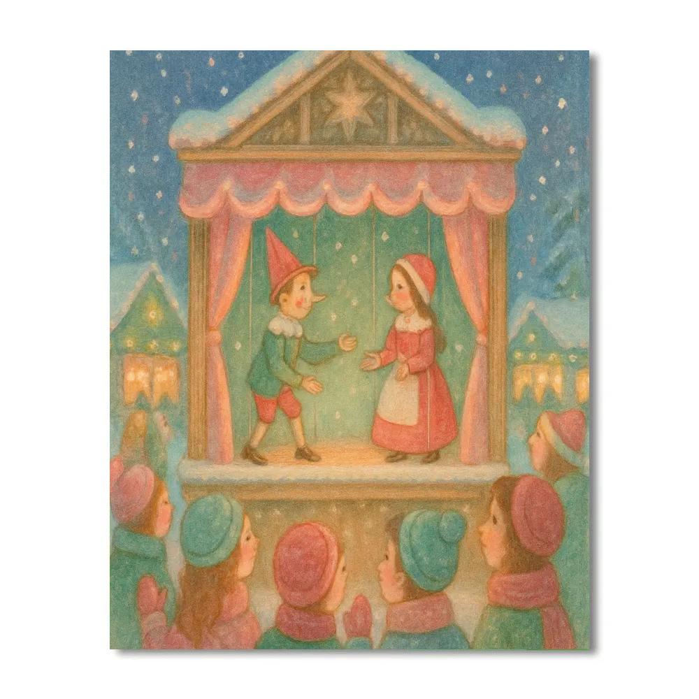 Puppet Theatre Winter Tale paint by numbers