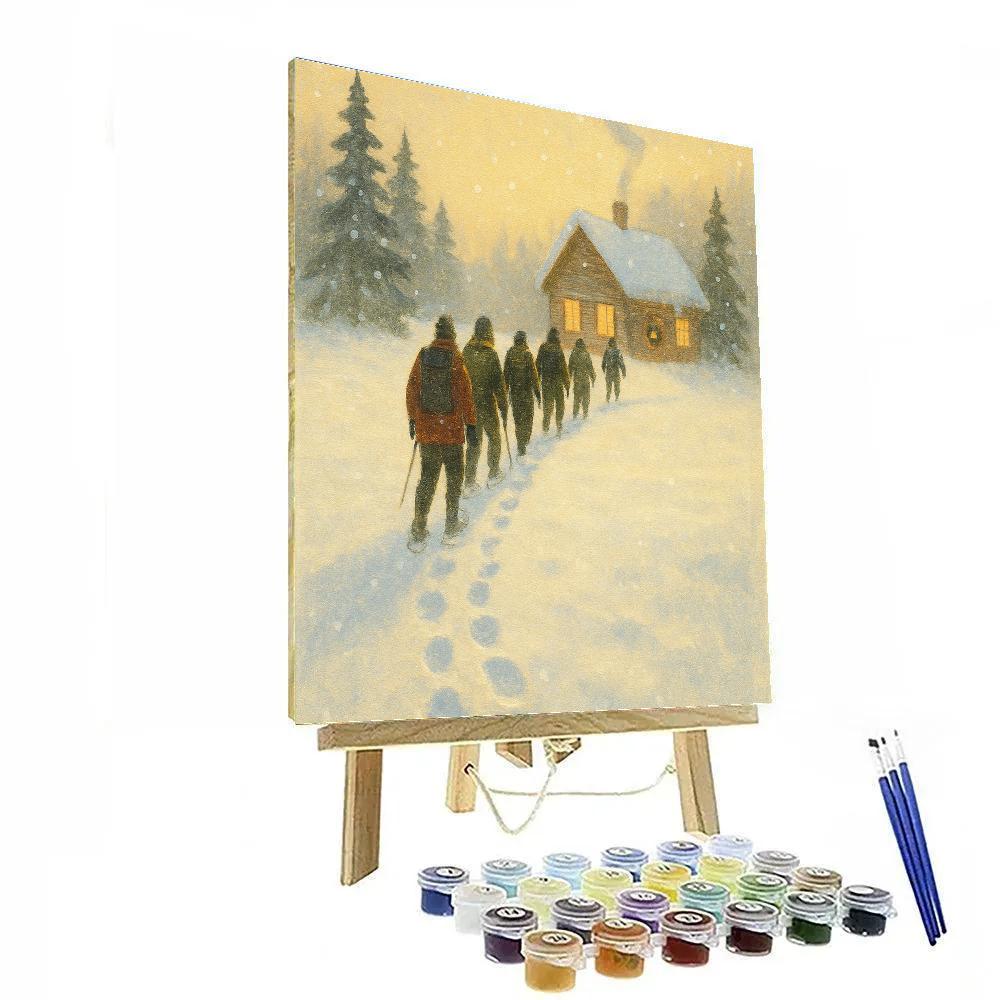 Snowshoe Pilgrimage Path Numbered painting kits