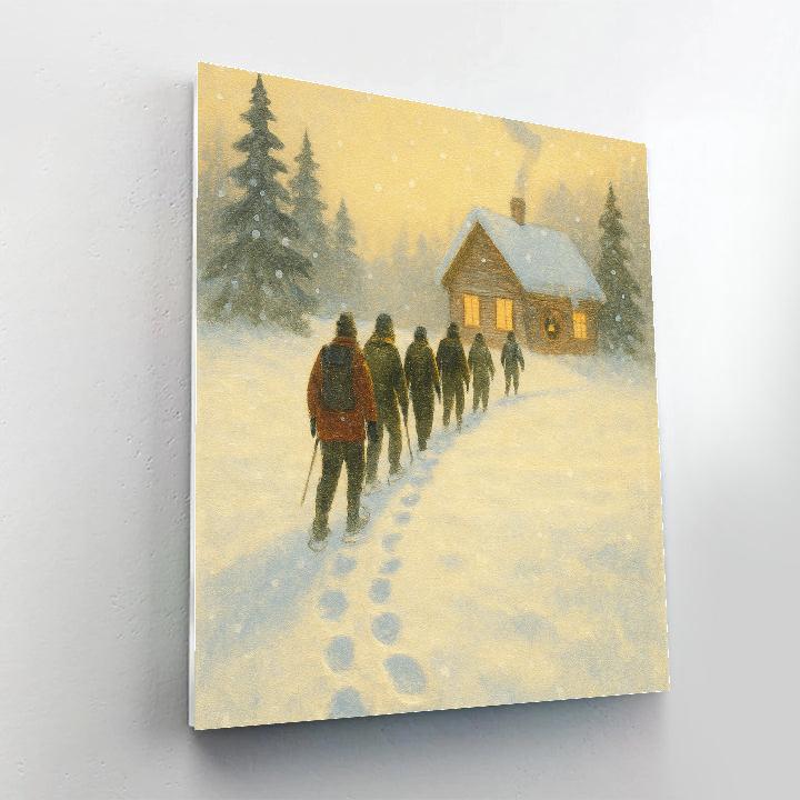 Snowshoe Pilgrimage Path Numbered painting kits
